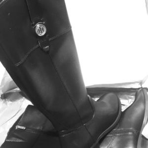Tommy Hilfiger Wide Calf Black Boots